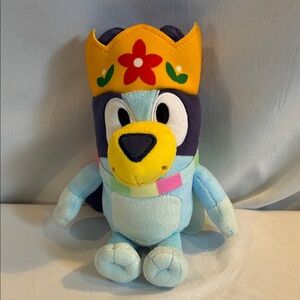 Bluey princess kids plush toy 8" stuffed animal collectible Royal Bluey TV show